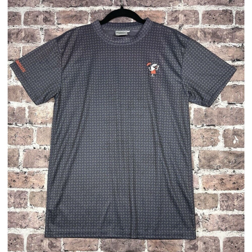 Little Caesars T Shirt Men M All Over Print AOP Performance Tee Worker Shirt